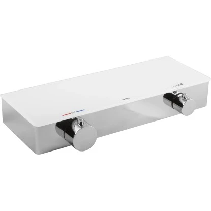Baliv Thermostat-Duscharmatur DU-2070 Weiß Verchromt