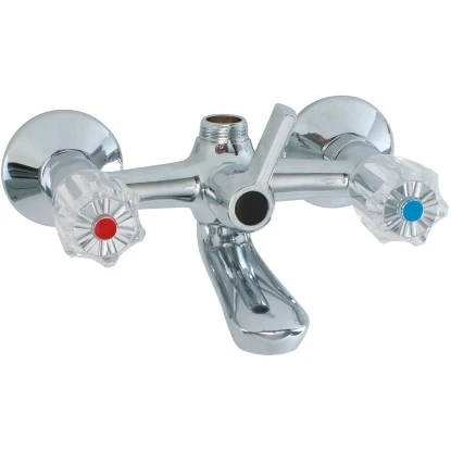 Sanitop-Wingenroth Zweigriffmischer Wannenarmatur Standard Plus Chrom