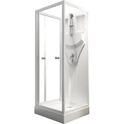 Schulte Komplettduschkabine Juist Mit Schiebetür Weiß 190x80x80 Cm – Bild 2