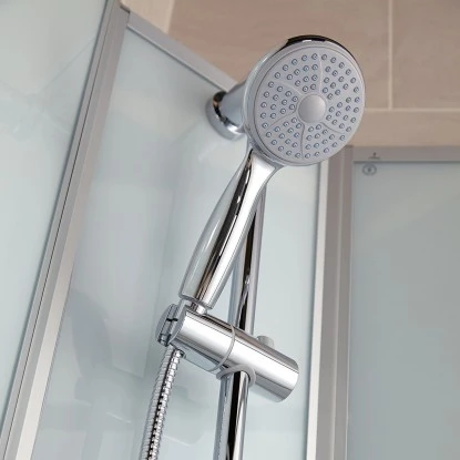 Schulte Komplettduschkabine Korfu II Alu-Natur Hellgrün 89x89x202 Cm – Bild 5