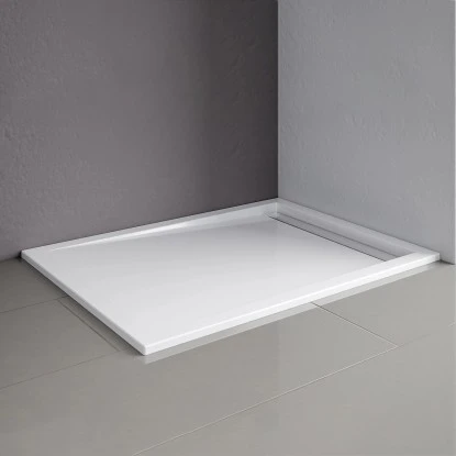 Schulte ExpressPlus Duschwanne Mit Rinne Chromoptik Extraflach 90 X 120 Cm – Bild 2