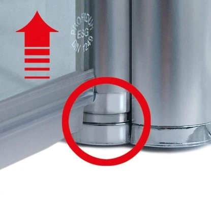 Schulte ExpressPlus Drehtür In Nische Garant Alu Natur Rechts 200x100cm – Bild 8