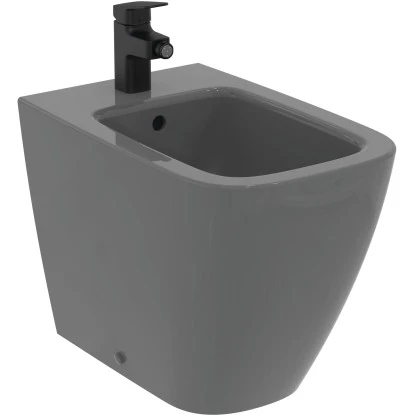 Ideal Standard Bidetarmatur Ceraplan Mit Ablaufgarnitur Schwarz Matt – Bild 5