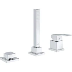 Grohe 3-Loch Einhand-Wannenkombination Eurocube Chrom