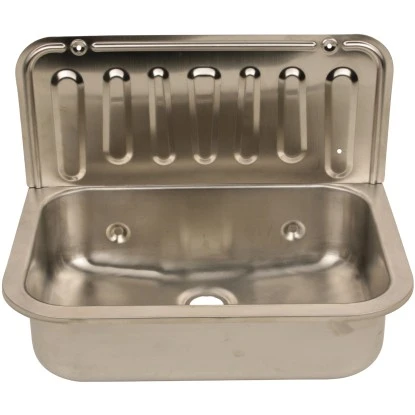 Sanitop-Wingenroth Ausgussbecken Edelstahl 50 Cm Chrom – Bild 3