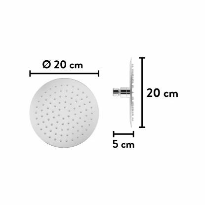 Baliv Kopfbrause KBR - 20.20 Edelstahl Verchromt – Bild 5