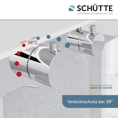 Schütte Thermostat-Duscharmatur Ocean Mit Ablage Chrom-Weiß – Bild 4