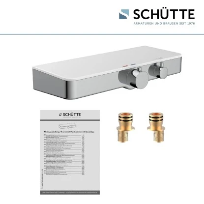 Schütte Thermostat-Duscharmatur Ocean Mit Ablage Chrom-Weiß – Bild 5
