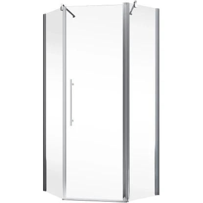 Schulte Fünfeckdusche Mit Drehtür Alexa Style 2.0 Chromoptik BxHxT 90x90x192 Cm – Bild 2