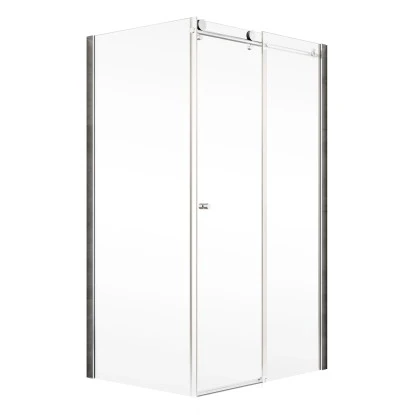 Schulte Schiebetür Inkl. Seitenwand MasterClass Chromoptik BxTxH 140x80x200 Cm – Bild 2