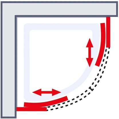 Schulte ExpressPlus Runddusche Kristall/Trend Inkl. Duschwanne 80x80cm – Bild 6