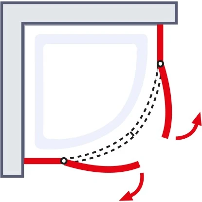 Schulte ExpressPlus Runddusche Garant 4-tlg. Alu-Natur Radius 55cm – Bild 5
