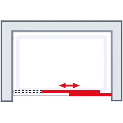 Schulte Schiebetür In Nische Kristall Trend 2-teilig BxH 140 X 200 Cm – Bild 6