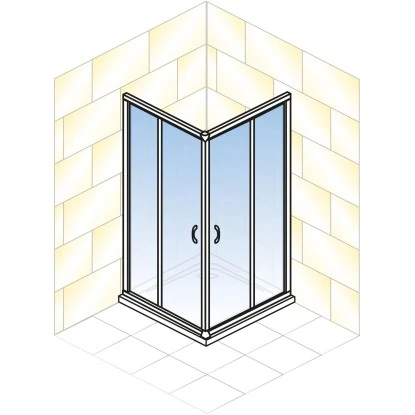 Schulte ExpressPlus Eckeinstieg Sunny Sicherheitsglas Alpinweiß 190x80cm – Bild 5
