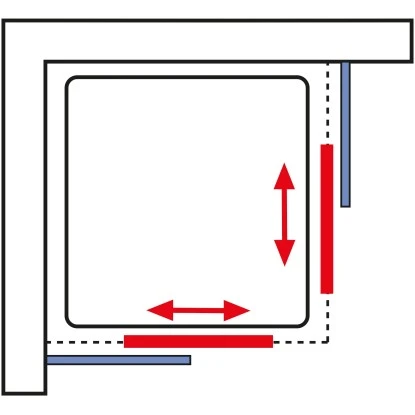 Schulte ExpressPlus Eckeinstieg Sunny Sicherheitsglas Chromoptik 190x80cm – Bild 7
