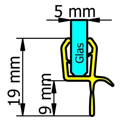 Schulte Wasserabweisprofil Waagerecht Für Badewannenaufsatz Mit 5 Mm Glas – Bild 3