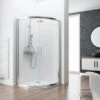 Schulte Runddusche II Kristall/Trend Aluminiumprofilen BxTxH 80 X 80 X 185 Cm