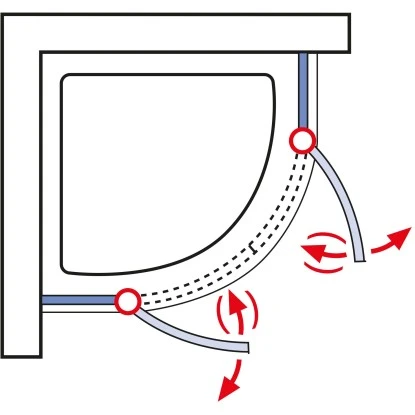 Schulte ExpressPlus Runddusche Garant Mit Duschwanne Alu Natur 200x90x90cm – Bild 6