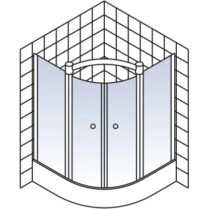 Schulte ExpressPlus Runddusche Garant Mit Duschwanne Chromoptik 200x90x90 – Bild 5