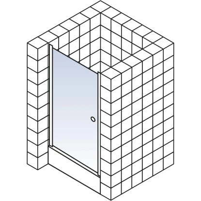 Schulte ExpressPlus Drehtür In Nische Garant Alu Natur Links 200x80cm – Bild 5