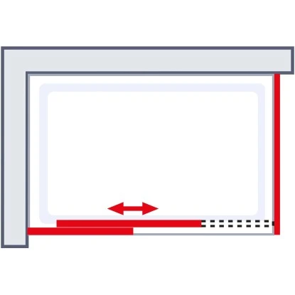 Schulte Alexa Style 2.0 Schiebetür Inkl. Seitenwand BlackStyle 120 X 80 X 200cm – Bild 7