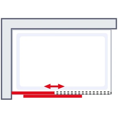 Schulte Alexa Style 2.0 Duschwand Walk In Schiebetür BlackStyle120 X 200cm – Bild 5