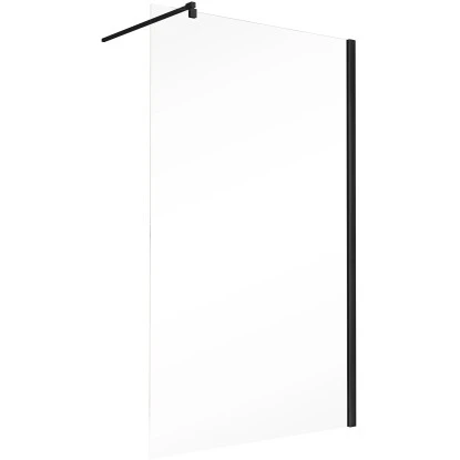 Schulte Walk In Frontteil Toura 200 Cm X 100 Cm Schwarz ESG Klar Hell – Bild 2