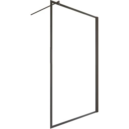 Schulte Walk In Frontteil Alexa Style 2.0 Dekor Frame Mattschwarz 200 X 90 Cm – Bild 2