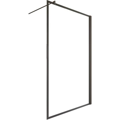 Schulte Walk In Frontteil Alexa Style 2.0 Dekor Frame Mattschwarz 200 X 120 Cm – Bild 2