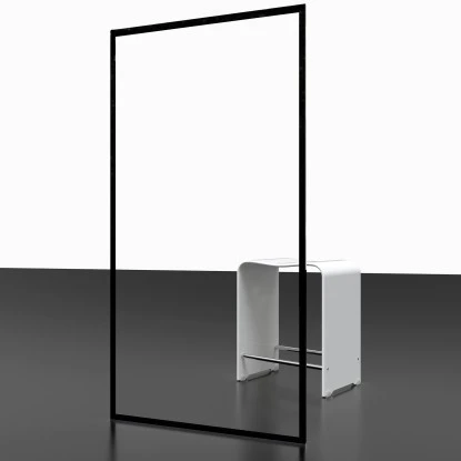 Schulte Walk In Frontteil Alexa Style 2.0 Dekor Frame Mattschwarz 200 X 120 Cm – Bild 3