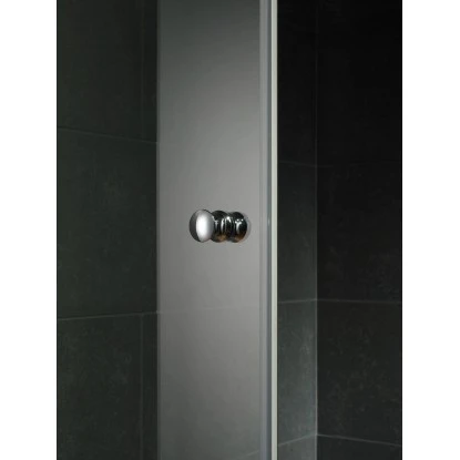 Schulte Drehtür Davita Inkl. Seitenwand Echtglas Chrom – Bild 2