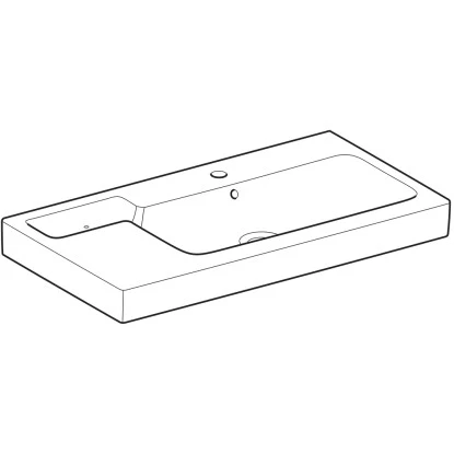 Geberit Waschbecken ICon 90 Cm Weiß Mit Ablage – Bild 2