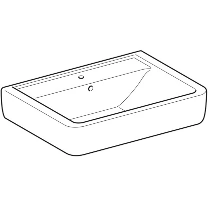 Geberit Aufsatzwaschbecken Renova Plan 65 Cm Weiß – Bild 3