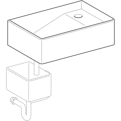 Geberit Gipsfangbecken Publica Oberteil 78 Cm Weiß – Bild 2