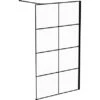 Baliv Duschabtrennung Walk-In DUK-120.131 120 Cm X 195 Cm Schwarz