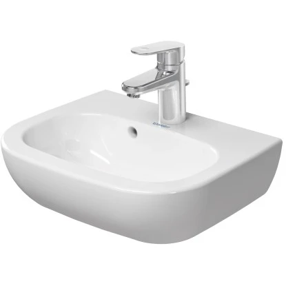Duravit Handwaschbecken D-Code 45 Cm Weiß Mit Überlauf