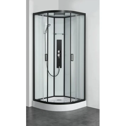 Sanotechnik Komplettduschkabine Sky 1 CL73 Schwarz