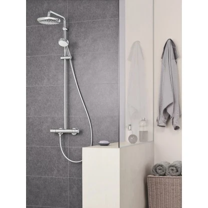 Grohe Duschsystem Tempesta Cosmopolitan 210 Chrom Mit Thermostatbatterie – Bild 2