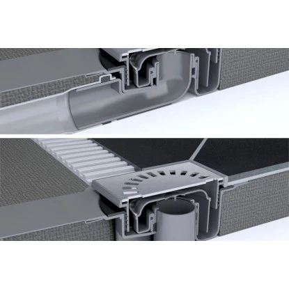 ESS Easy Drain Duschboard Aqua Brillant 120 X 110 Cm Komplettset – Bild 5