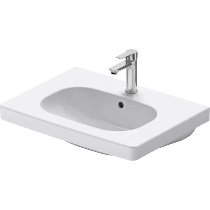 Duravit Möbelwaschbecken D-Code 65 Cm Weiß Mit 1 Hahnloch