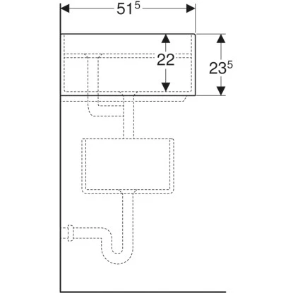 Geberit Gipsfangbecken Publica Oberteil 78 Cm Weiß – Bild 3