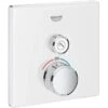 Grohe Thermostat Grohtherm SmartControl Mit 1 Absperrventil Moon White Eckig