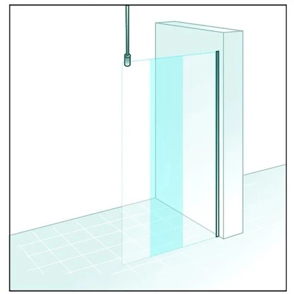 Schulte Duschwand MasterClass Walk In 90 X 200 Cm Chromoptik Klar Hell – Bild 2