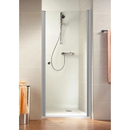 Schulte ExpressPlus DrehtĂĽr In Nische Garant Alu Natur Rechts 200x100cm