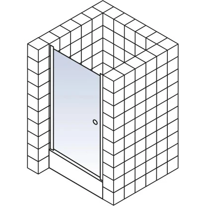 Schulte ExpressPlus Drehtür In Nische Garant Alu Natur Rechts 200x100cm – Bild 3