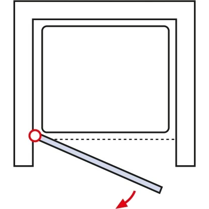 Schulte ExpressPlus Drehtür In Nische Garant Alu Natur Rechts 200x100cm – Bild 7
