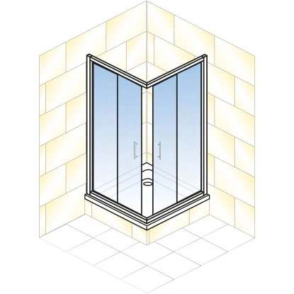 Schulte ExpressPlus Eckeinstieg Sunny Sicherheitsglas Alpinweiß 190x80cm – Bild 6