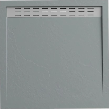 Verosan+ Duschplatte Mit Duschrinne Hellgrau 90 Cm X 90 Cm