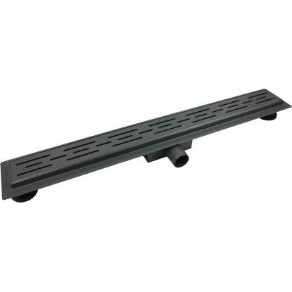 VerosanPro Duschrinne Nakia DR1 Komplettset Designrost Matt Dunkelgrau 100 Cm