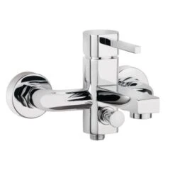 AquaSu Einhebelmischer-Wannenarmatur Beach Chrom